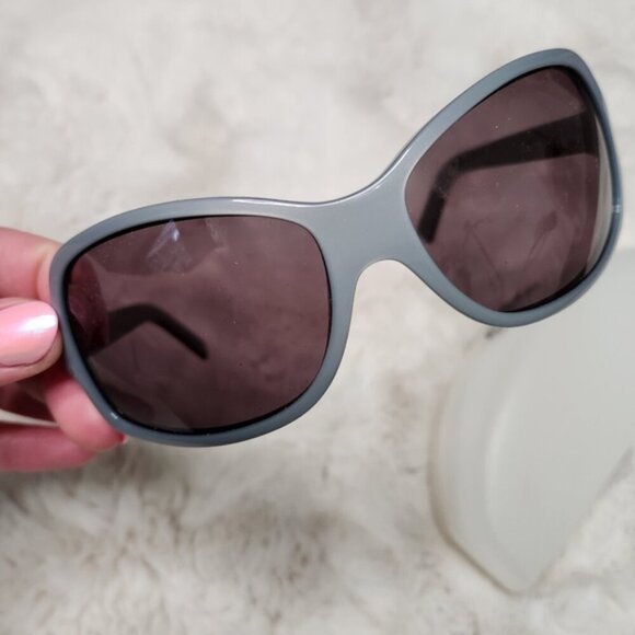Dolce & Gabbana DG 418S 851 115 Vintage Y2K Blue/Grey Rectangle Frame Sunglasses main image 7
